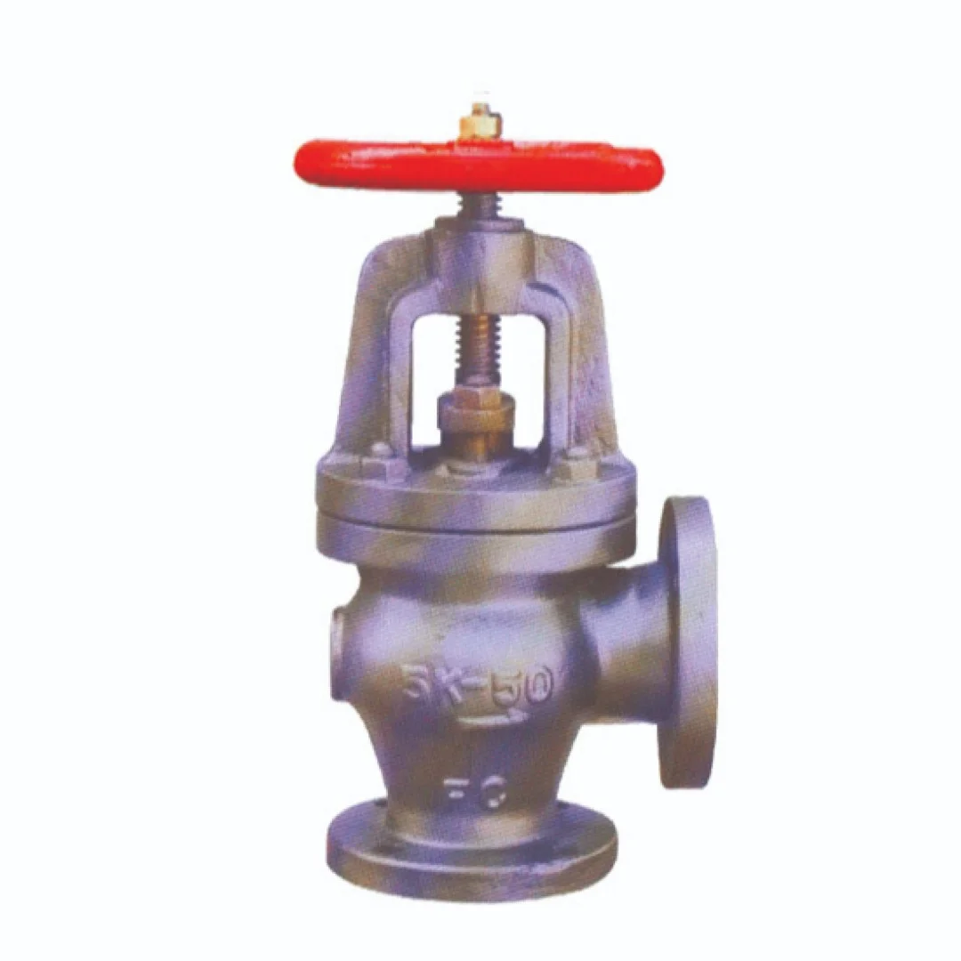 MARINE SDNR ANGLE VALVE (JIS 5K)  - Marine Valves showing detailed view with specifications and design features in realistic presentation
